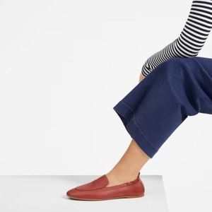 NEW Everlane The Day Loafer Dark Rose Leather 10 Italy